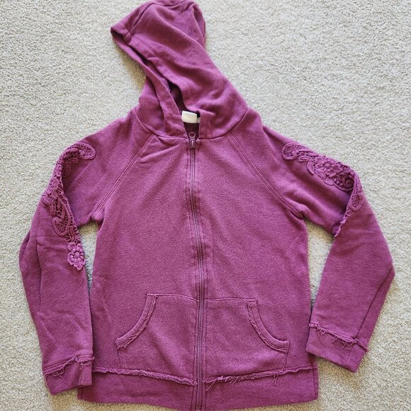 🌸 Mudd Deep Pink Hooded Sweatshirt – Size 10 🌸 - Picture 1 of 5